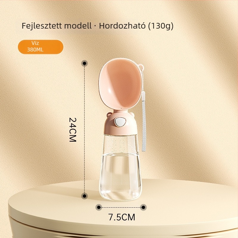 Macskáknak hordozható vízcsésze automata adagolóval, PP+PC