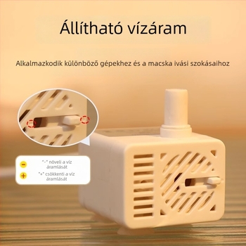 USB‑tápellátású DC‑5V alatti merítőszivattyú macska vízadagolóhoz automatikus keringéssel, ABS anyag
