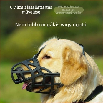 Kutyamuzzle, ABS műanyag, megelőzi a harapást, ugatást és rágást