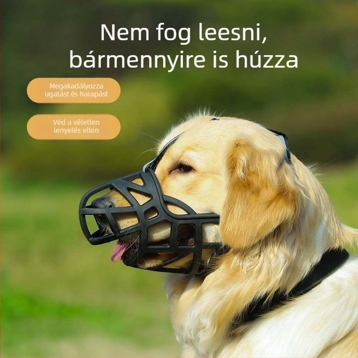 Kutyamuzzle, ABS műanyag, megelőzi a harapást, ugatást és rágást