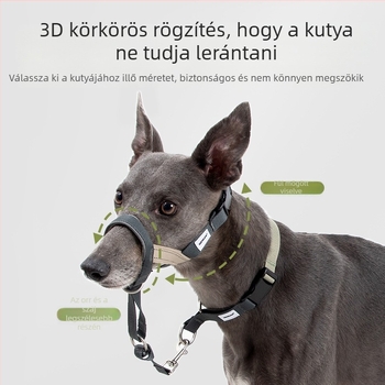 HiDREAM kutya szájvédő kis- és közepes méretűeknek – harapás elleni, nemkívánatos rágás elleni, ugatás elleni és nyalogatás elleni védelem