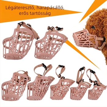 Dog Muzzle for Bite and Bark Prevention, Anti-Bark Device, Cage Cover for Pets