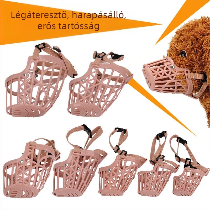 Dog Muzzle for Bite and Bark Prevention, Anti-Bark Device, Cage Cover for Pets