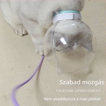 Macska fejvédő sapka ápoláshoz: védelem harapás ellen, fürdetéshez és körömvágáshoz, védelem a karcolások és a nyalogatás ellen, Elizabethi gallér