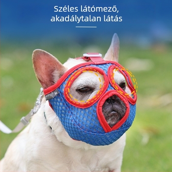 Doglemi kutya szájvédő, poliészter, légáteresztő hálóval, harapás elleni, 30 db-os csomag