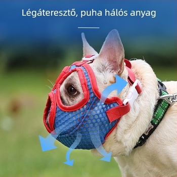 Doglemi kutya szájvédő, poliészter, légáteresztő hálóval, harapás elleni, 30 db-os csomag