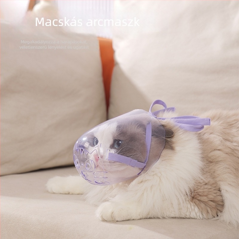 Macska-muzsál – ABS műanyag, Yf márka, harapás elleni kézi használatra (injekciók és fürdetés)