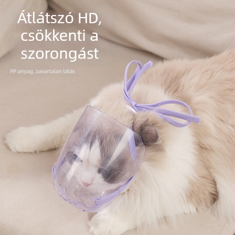 Macska-muzsál – ABS műanyag, Yf márka, harapás elleni kézi használatra (injekciók és fürdetés)