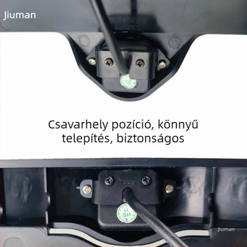 360° panorámás előre néző rendszámtábla keret, univerzális, lyukasztásmentes tartó, széles látószögű kamera