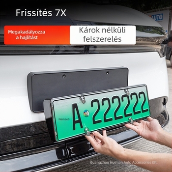 Zeekr 7X rendszámkeret, Zhijie r7 modell, műanyag, Mangniu márka