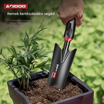 Airuidun Kerti ásó készlet – három darabos, virágok és zöldségek ültetésére, talaj ásására és lazítására, cserepes növényekhez