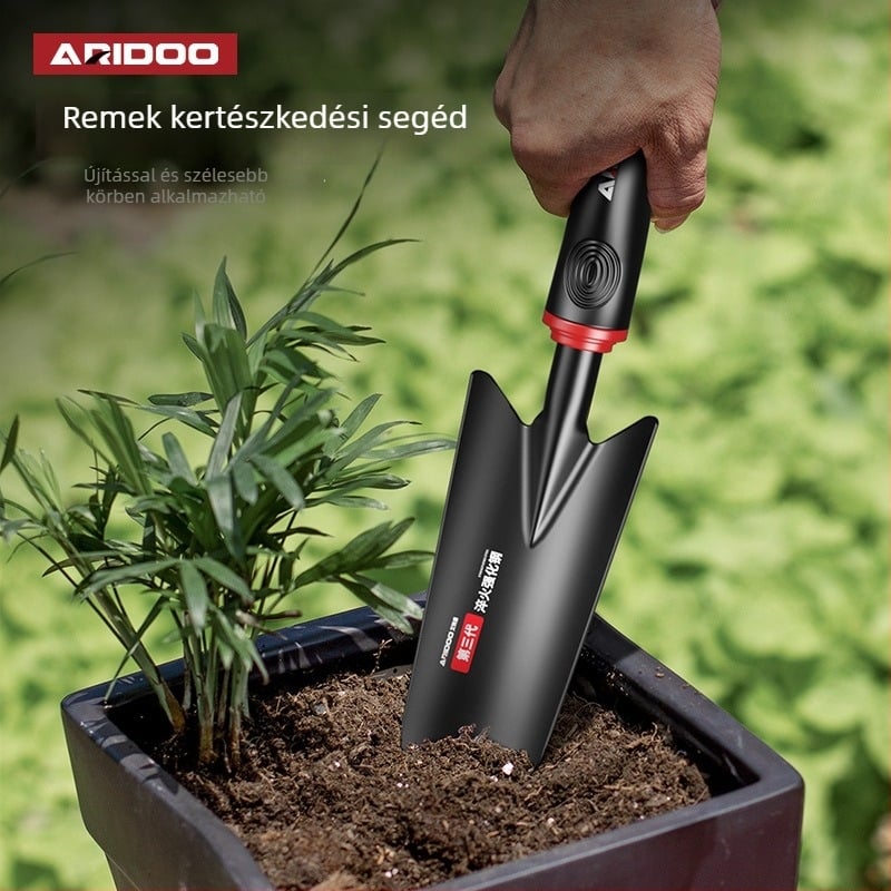 Airuidun Kerti ásó készlet – három darabos, virágok és zöldségek ültetésére, talaj ásására és lazítására, cserepes növényekhez