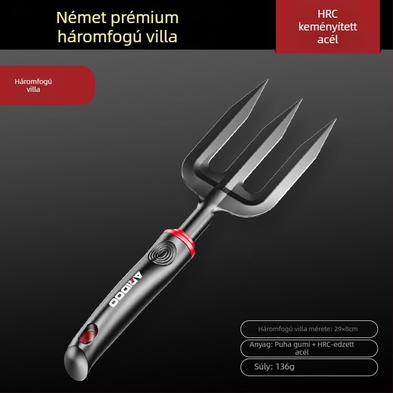 Airuidun Kerti ásó készlet – három darabos, virágok és zöldségek ültetésére, talaj ásására és lazítására, cserepes növényekhez