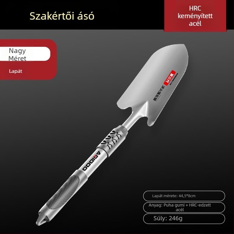 Airuidun Kerti ásó készlet – három darabos, virágok és zöldségek ültetésére, talaj ásására és lazítására, cserepes növényekhez