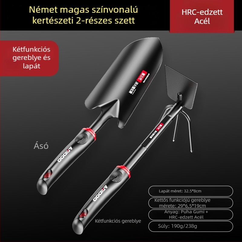 Airuidun Három darabos kerti szerszámkészlet virágok és zöldségek ültetéséhez, ásáshoz és lazításához