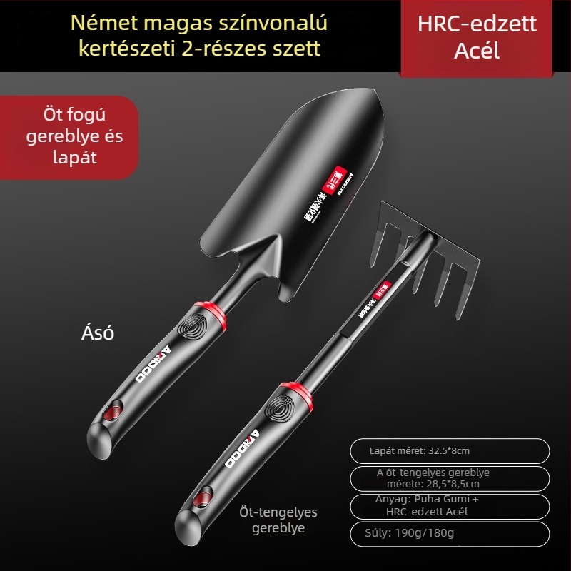 Airuidun Három darabos kerti szerszámkészlet virágok és zöldségek ültetéséhez, ásáshoz és lazításához