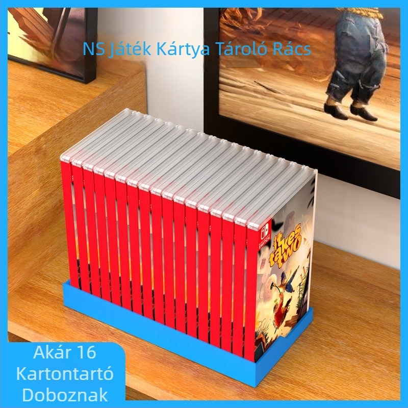 Ajitomo 305 Nintendo Switch játékkártya tároló tok, ABS, kompatibilis NS/OLED játékkártyákkal