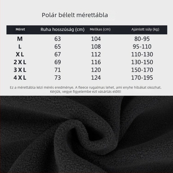 Kapucnis polárdzseki csíkos mintával, pamut külső, poliészter bélés