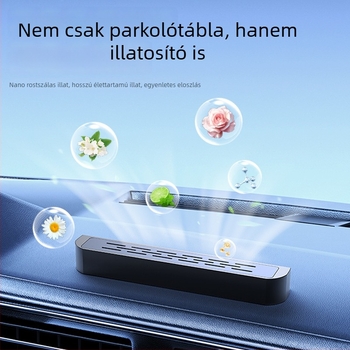 Világító kétfunkciós parkolási jel és rendszámtábla-relokáló eszköz, modell YA1, fém kivitel, logóval testre szabható