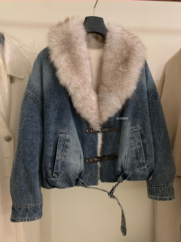 Női dzseki fleece-béléses, kötött anyagból, gombos, vastagított kivitel, három részes készlet
