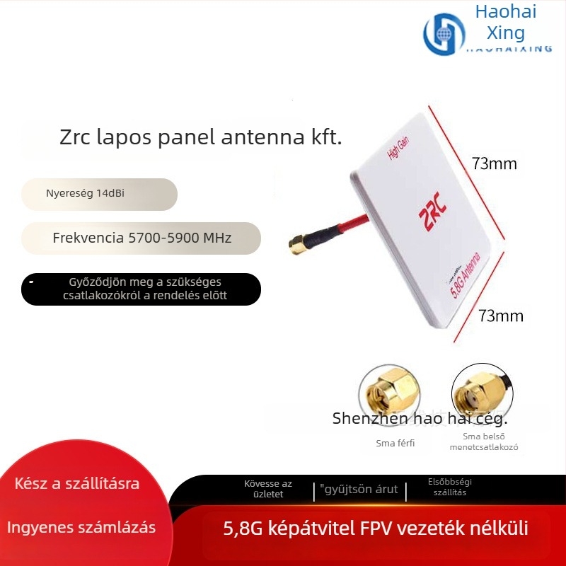 FPV drón antenna – magas nyereségű 5,8 GHz-es HD képátvitel, Pagoda Mushroom-Head kialakítás