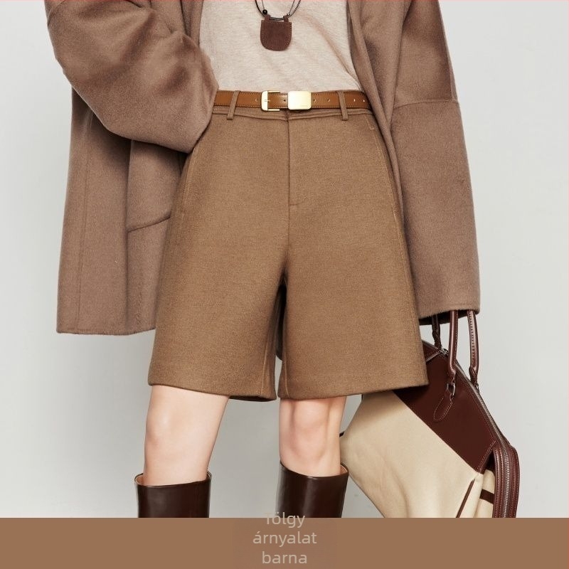 Női fekete boots-cut nadrág, casual, háromnegyedes hossz, őszi–téli 2025