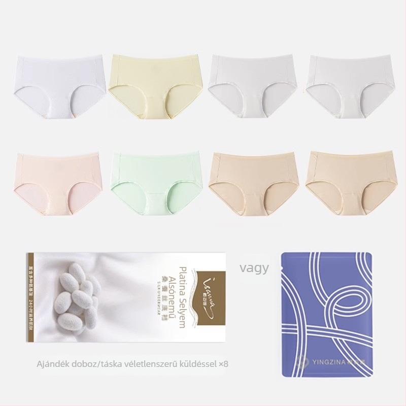 Sakura Zina Platina Mulberry Selyem Seamless Női Modal Vékony Légáteresztő Középmagas Derék