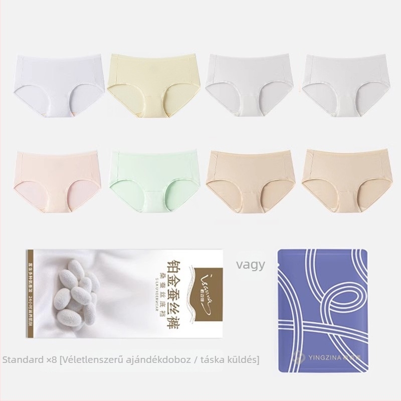 Sakura Zina Platina Mulberry Selyem Seamless Női Modal Vékony Légáteresztő Középmagas Derék
