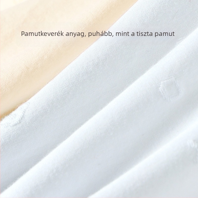Női pamut középmagasságú alsónemű, antibakteriális és lélegző, pamut ágyék alátétel