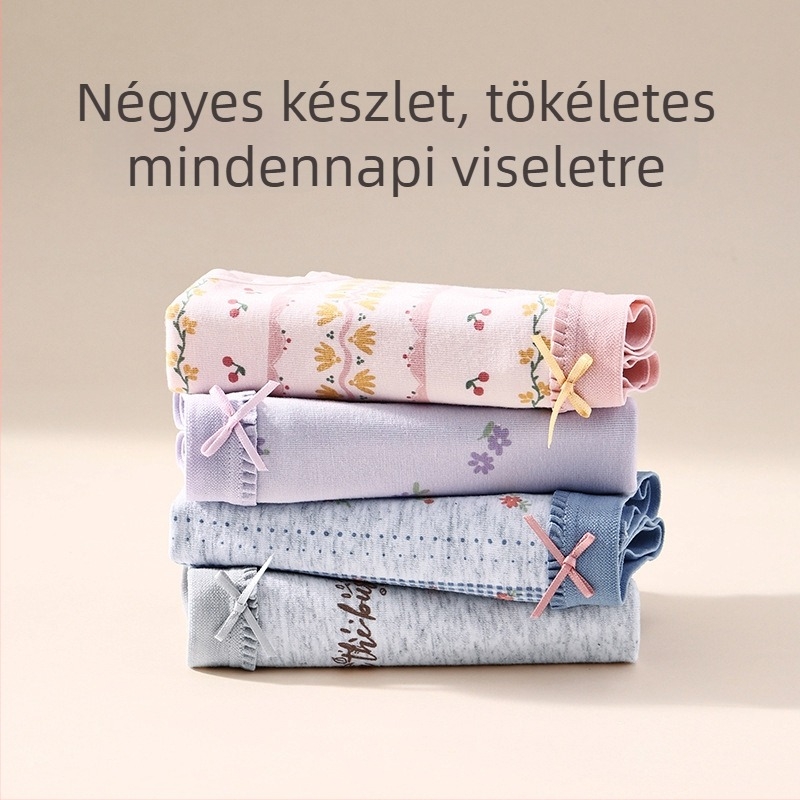 Fenton 7A antibakteriális, pamutból készült női középmagas derekú bugyi, hasi kontroll, vékony, lélegző, fenékemelő