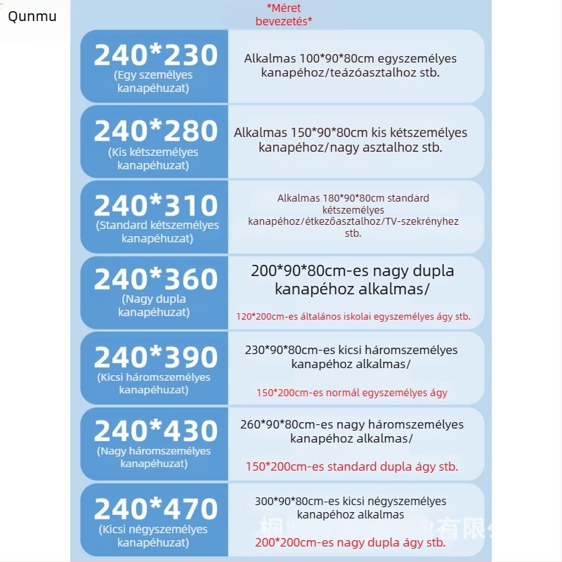 Egyszer használatos kanapé porvédő huzat elasztikus nyílással