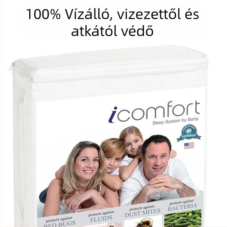 Légáteresztő Ice Silk matracvédő – vízálló, urinálló, atkák elleni