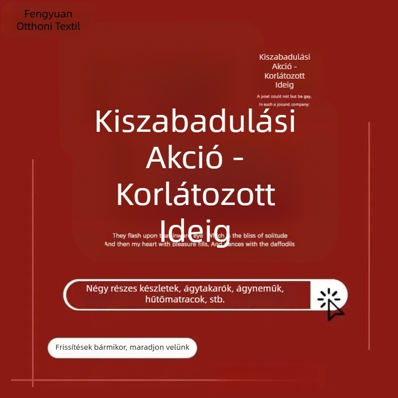 Gumis lepedő, quiltált, kémiai rostból, reaktív színezéssel, egész éves univerzális