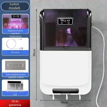 Intelligens multifunkcionális evőpálcika sterilizáló, falra szerelhető tároló (PP anyag, sterilizálás, penészálló)