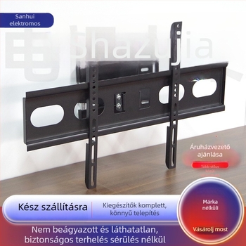 SH-816 falra szerelhető TV-tartó, univerzális kettős karos forgatható, Smart TV-hez, hidegen hengerelt acélból, 0,8 kg