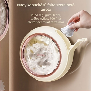 Falihoz rögzíthető egyszer használatos zacskók tároló doboza | ABS+PET+TPR, 99% új műanyag