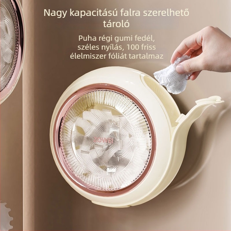 Falihoz rögzíthető egyszer használatos zacskók tároló doboza | ABS+PET+TPR, 99% új műanyag