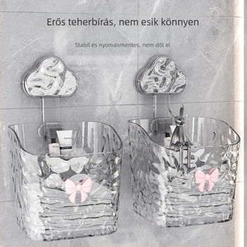 Asztali kozmetikai tároló doboz, felhő stílus, gleccser mintázat, műanyag konstrukció, könnyű lux (100% új műanyag)