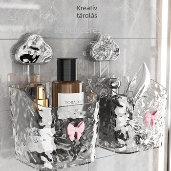 Asztali kozmetikai tároló doboz, felhő stílus, gleccser mintázat, műanyag konstrukció, könnyű lux (100% új műanyag)