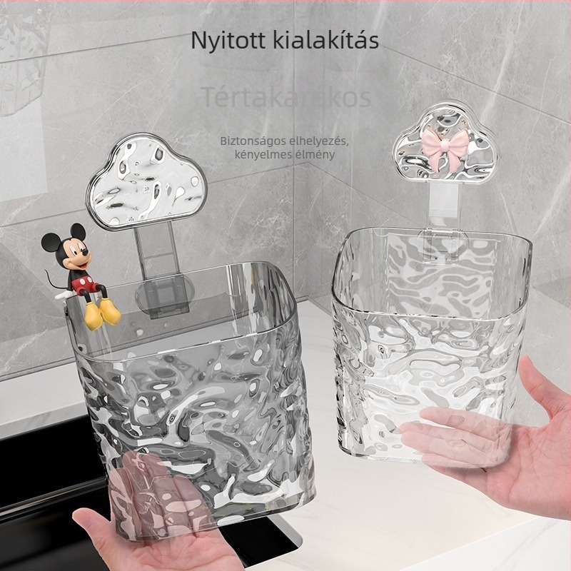 Asztali kozmetikai tároló doboz, felhő stílus, gleccser mintázat, műanyag konstrukció, könnyű lux (100% új műanyag)