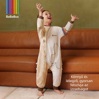 Baba alvózsák rúgás elleni takaróval - 100% pamut, legfeljebb 0,5 kg, egyszerű stílus, Babybus Márka