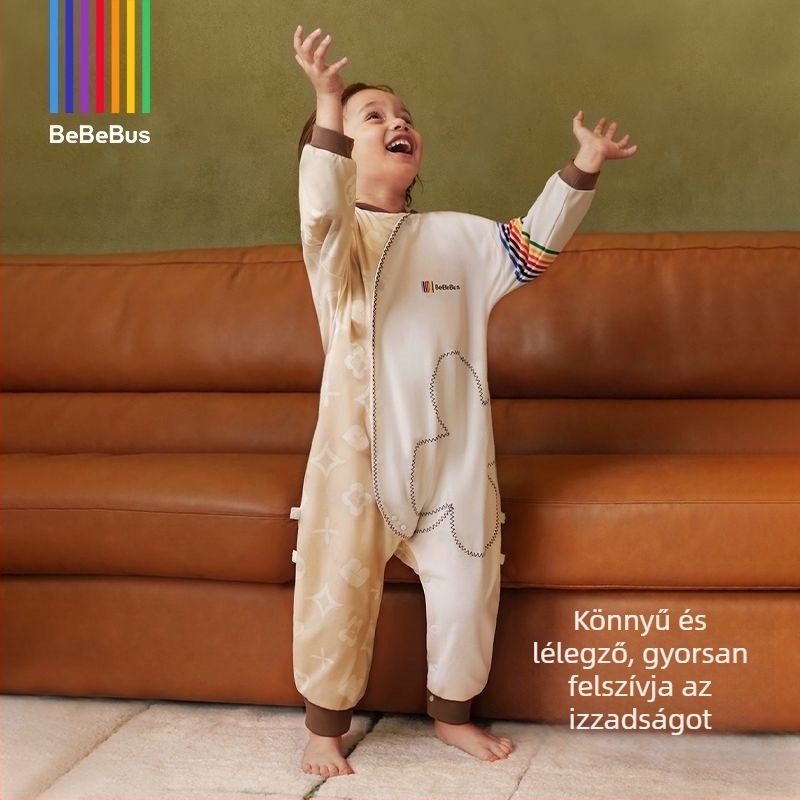 Baba alvózsák rúgás elleni takaróval - 100% pamut, legfeljebb 0,5 kg, egyszerű stílus, Babybus Márka