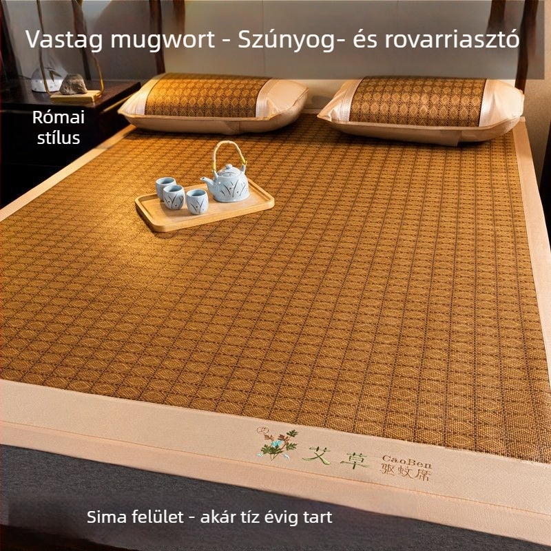 Összecsukható rattan ágytakaró, Ice Silk (viskoza) — összetett szövés, kínai stílus