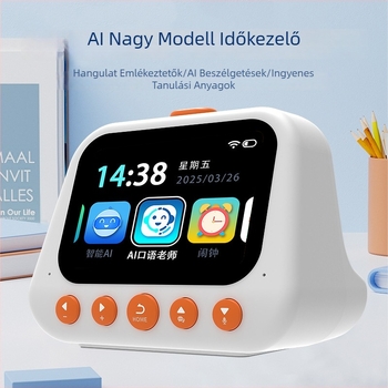 Ébresztőóra visszaszámlálóval, naptárral és ébresztéssel – LCD kijelző, akkumulátoros, műanyag ház