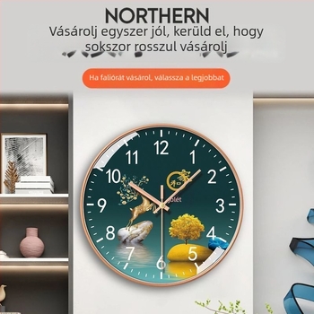 Kínai stílusú nappali falióra, modern, minimalist design, halk kvarc óra