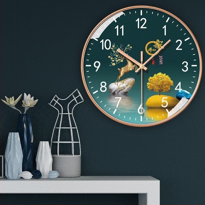 Kínai stílusú nappali falióra, modern, minimalist design, halk kvarc óra
