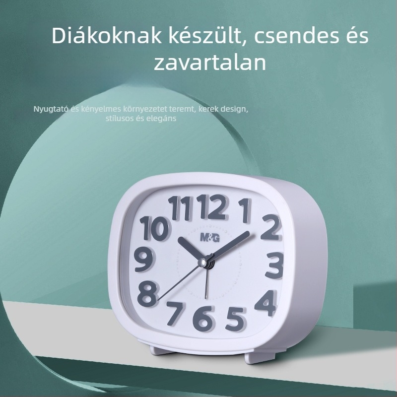 Ébresztőóra – éjjeli asztali LED kijelző, kvarc mechanizmus, elemről működik, egyoldalas kijelző, In Time