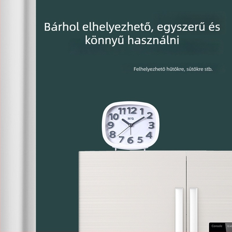 Ébresztőóra – éjjeli asztali LED kijelző, kvarc mechanizmus, elemről működik, egyoldalas kijelző, In Time