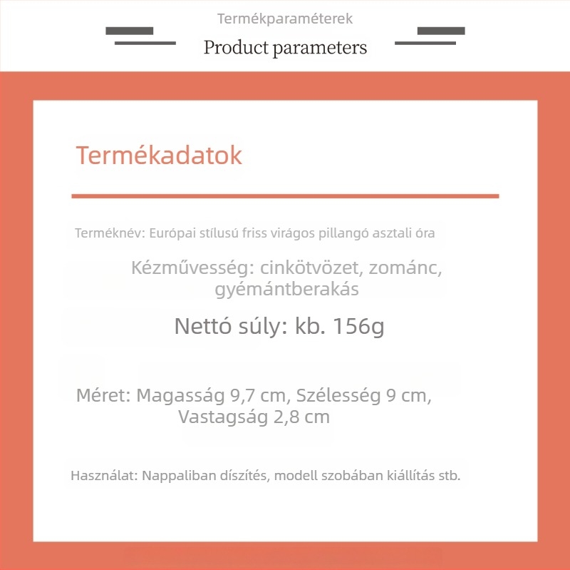 Óra - Skandináv stílusú asztali óra LED és analóg kijelzővel, sima másodperces mozgás, elemről működik, egyoldalas