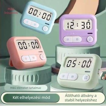 Morning light elektronikus visszaszámláló időmérő digitális LED kijelzővel, akkumulátorral működik, műanyag ház